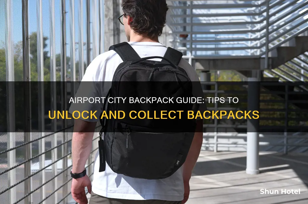 how to get backpacks in airport city