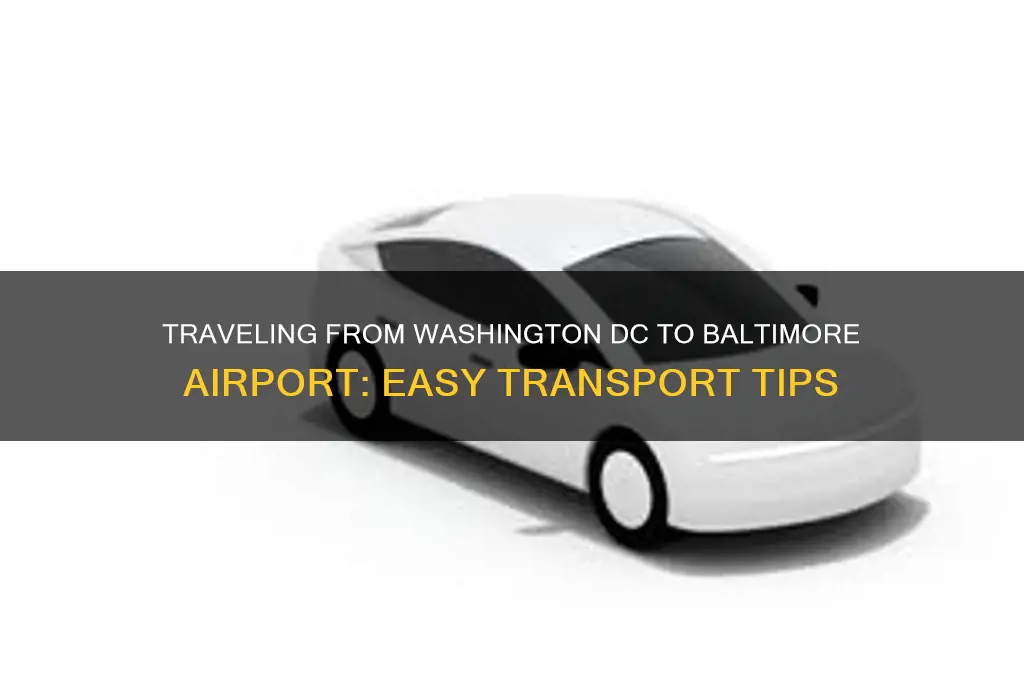 how to get baltimore airport from washington dc