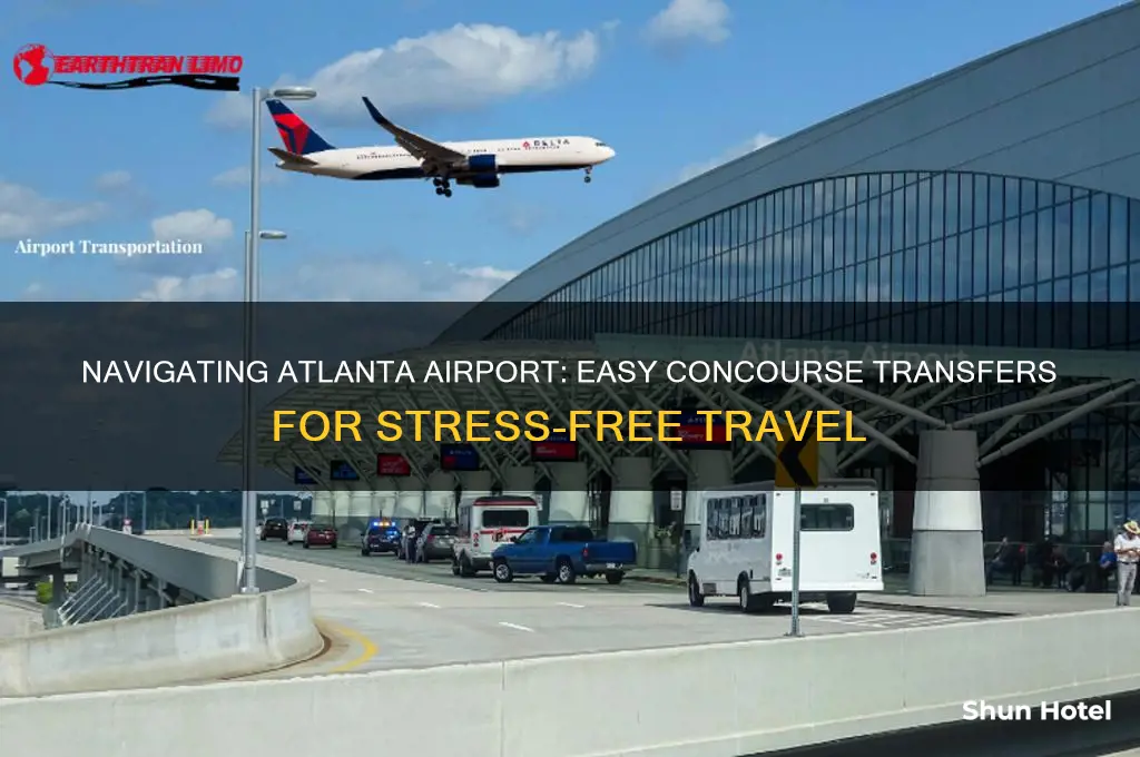 how to get between concourses at atlanta airport