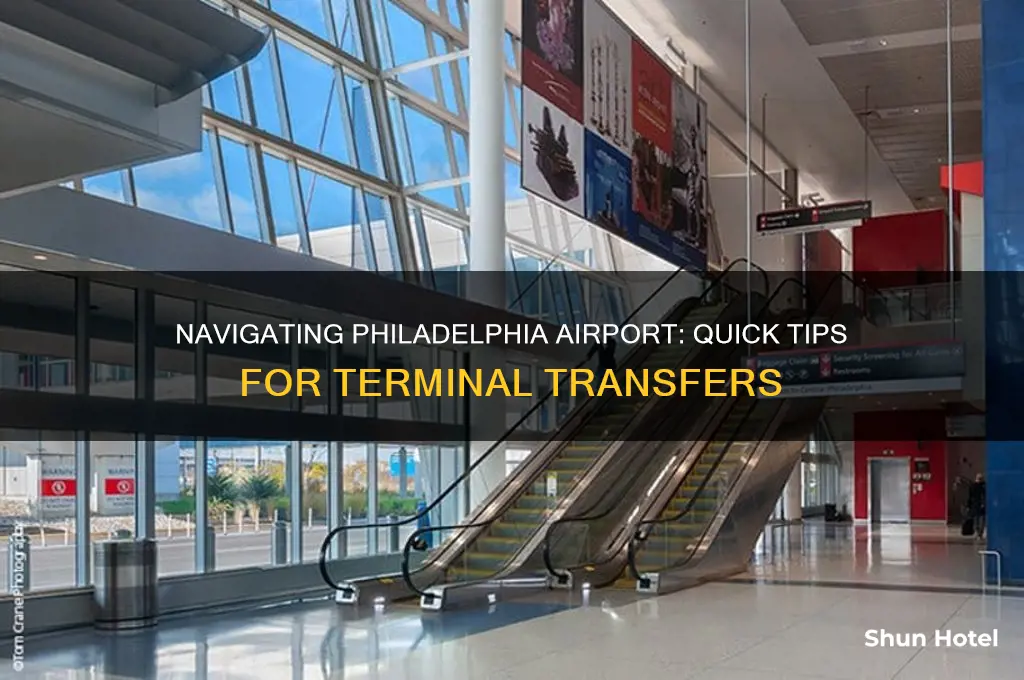 how to get between terminals at philadelphia airport