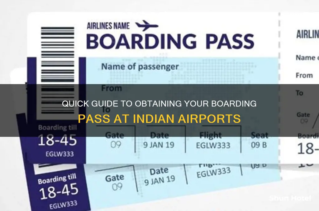 how to get boarding pass at airport in india