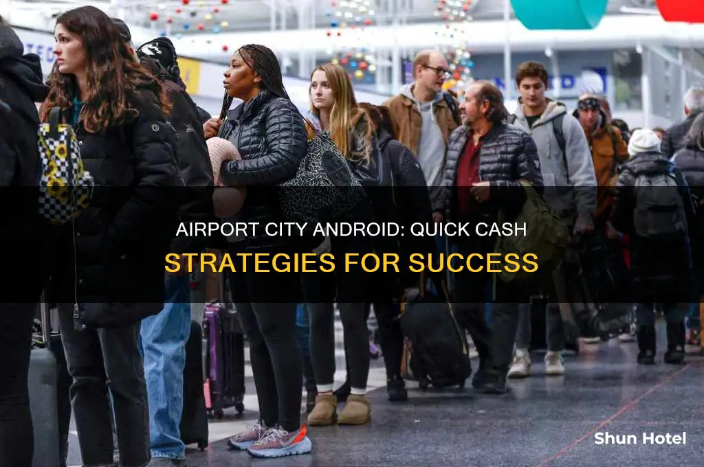 how to get cash in airport city android