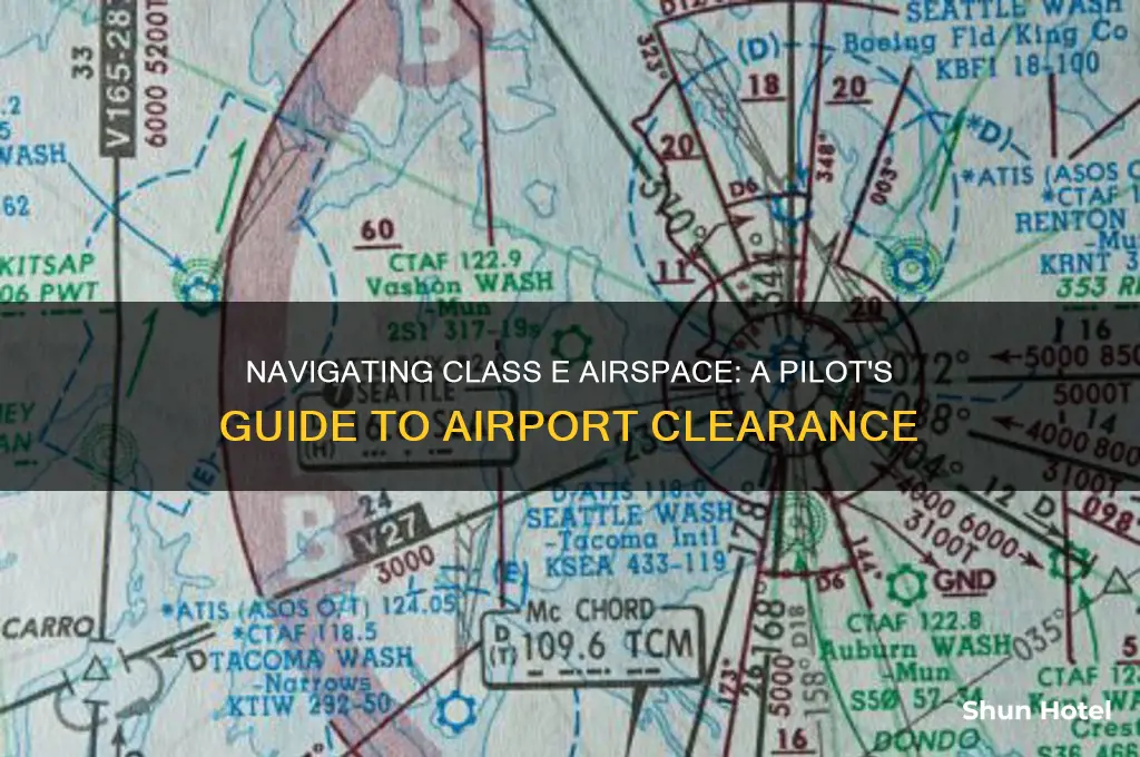 how to get clearance into class e airspace airport