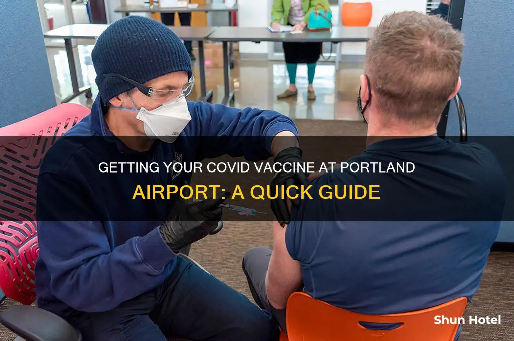 how to get covid vaccine at portland airport