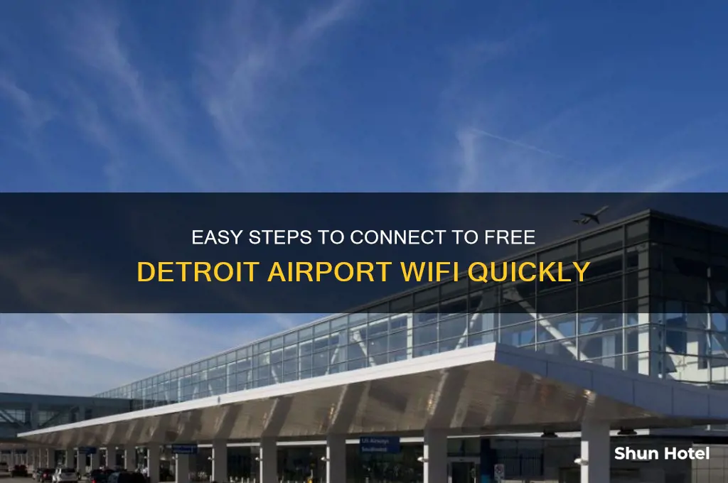 how to get detroit airport wifi