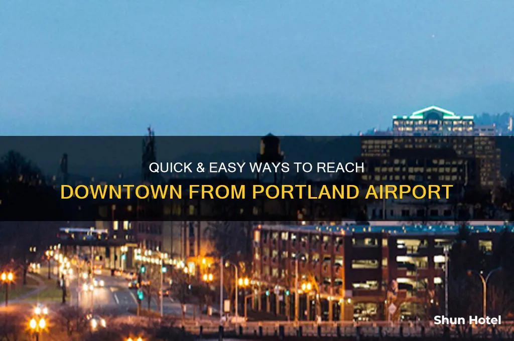 how to get downtown from portland airport