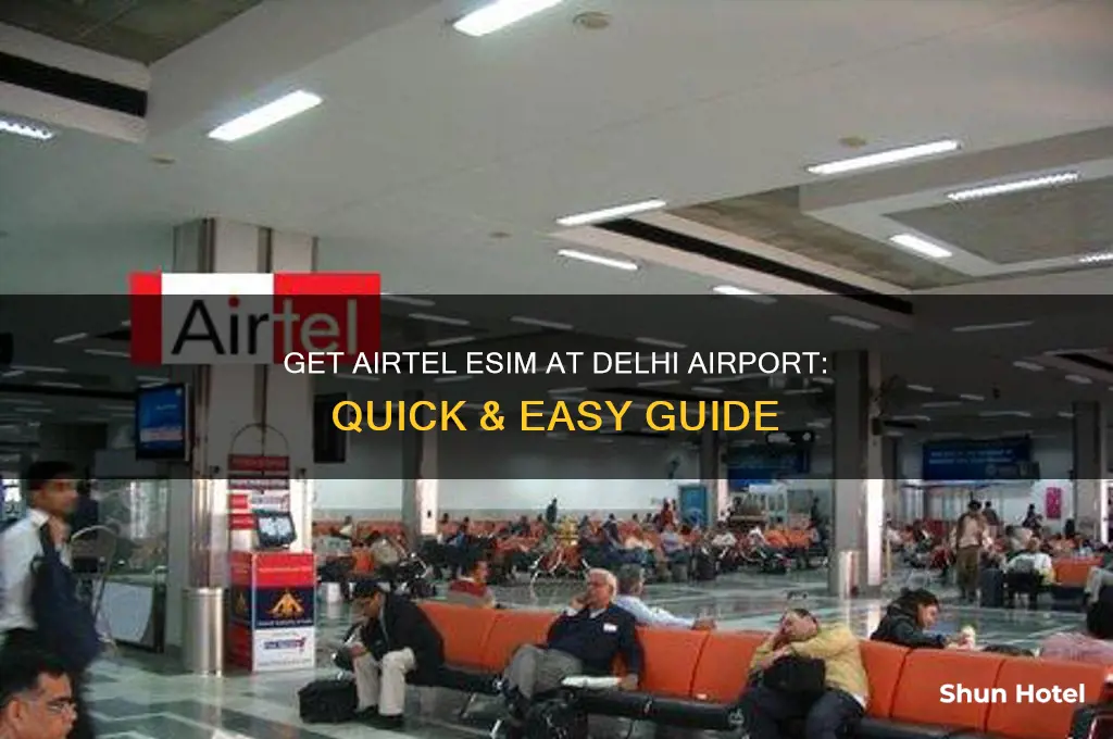 how to get esim from airtel delhi airport