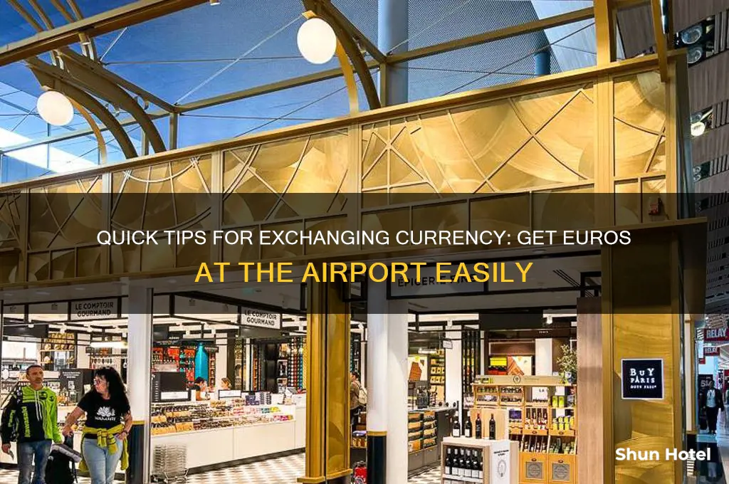 how to get euros at airport