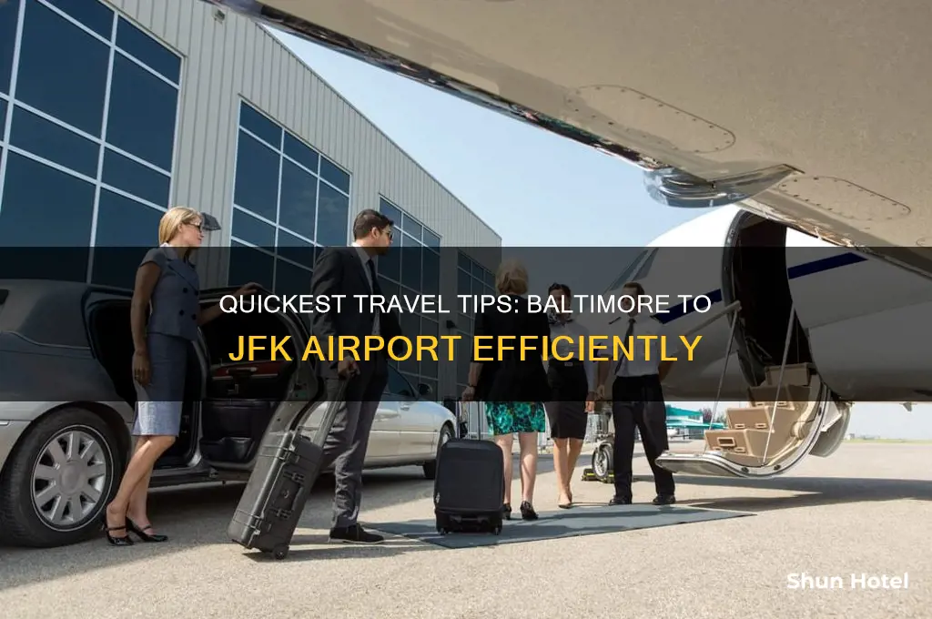 how to get faster from baltimore md to jfk airport