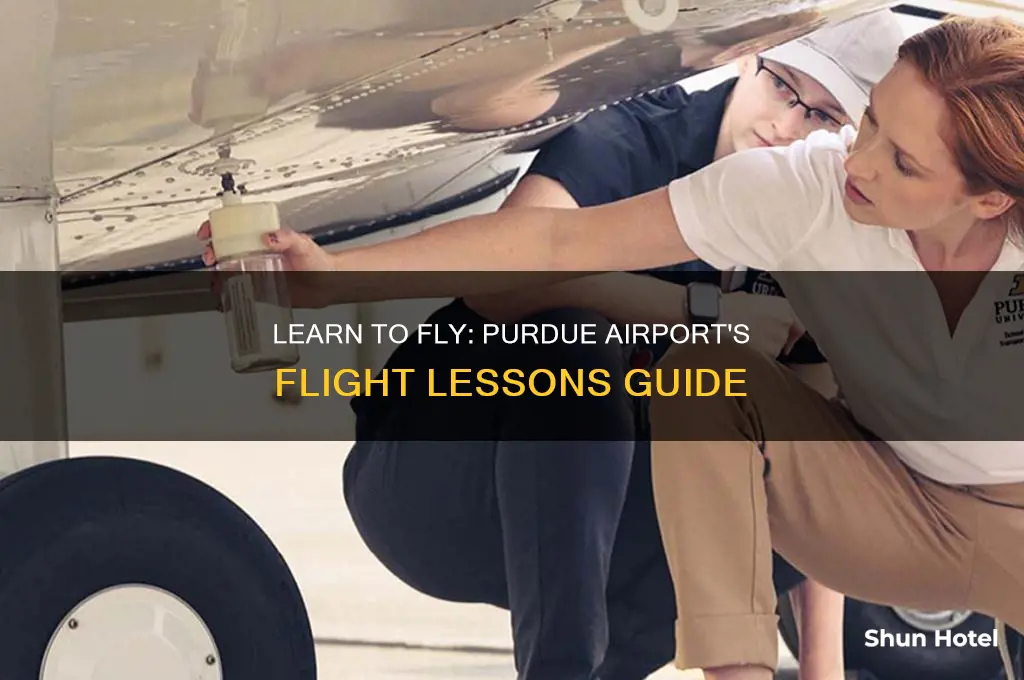 how to get flight lessons at purdue airport