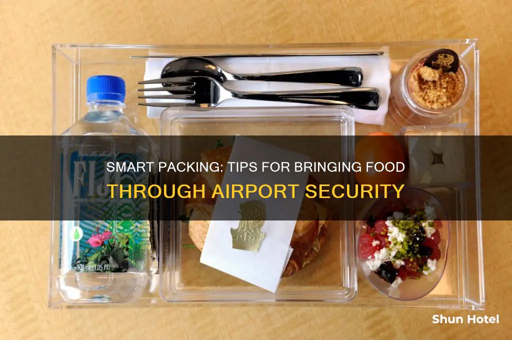 how to get food through airport security