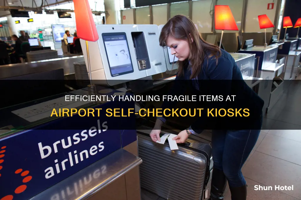 how to get fragile sticker airport self checkout