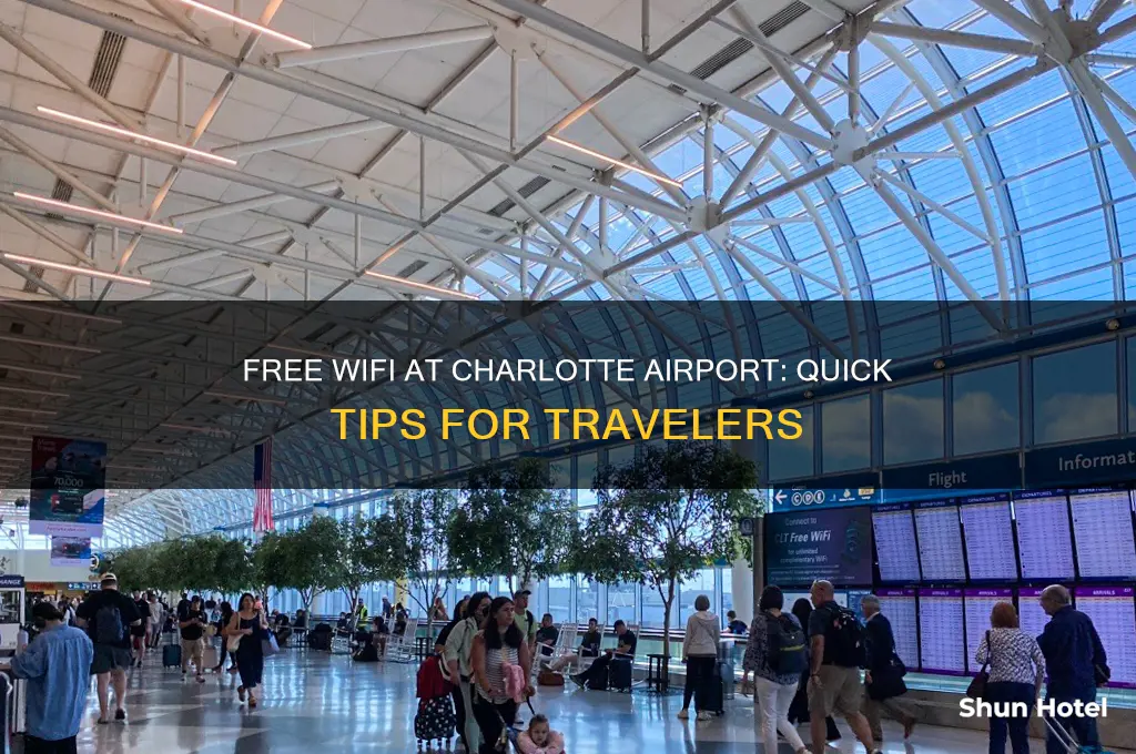 how to get free wifi at charlotte airport
