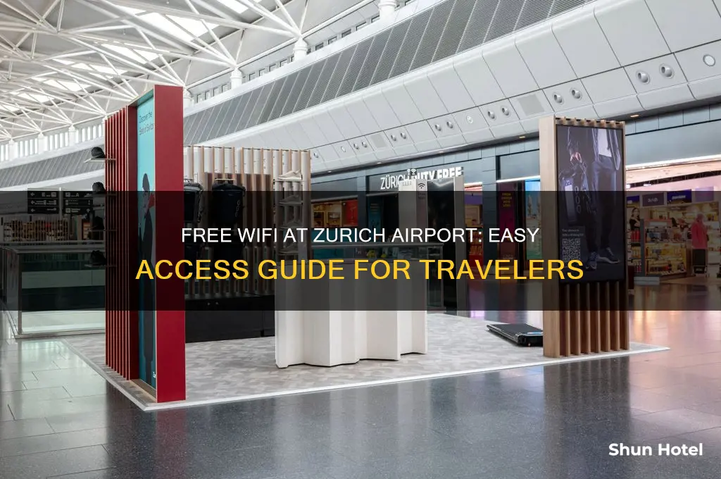 how to get free wifi at zurich airport