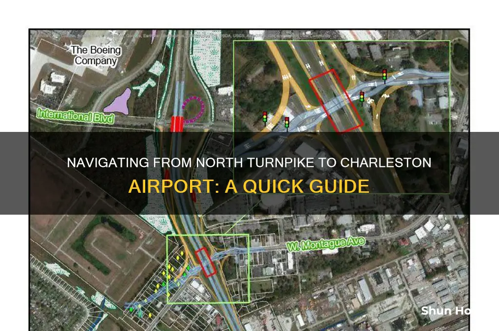 how to get from 177 north turnpike into charleston airport
