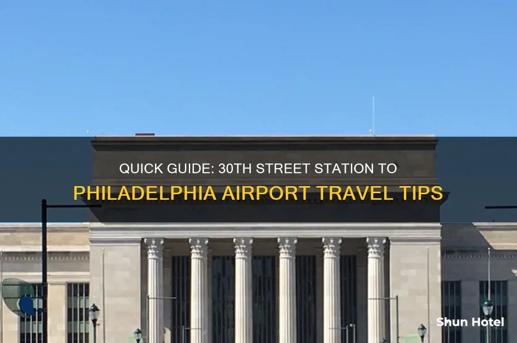 how to get from 30th street station to airport