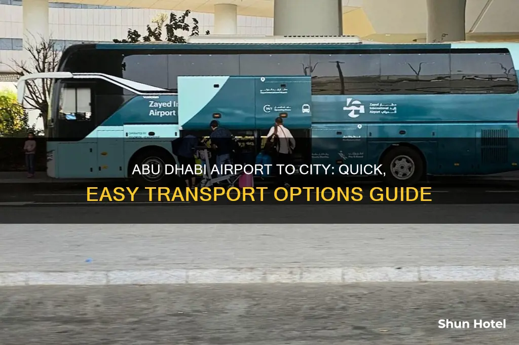 how to get from abu dhabi airport to city