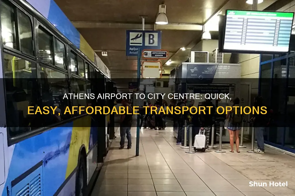 how to get from airport in athens to city centre