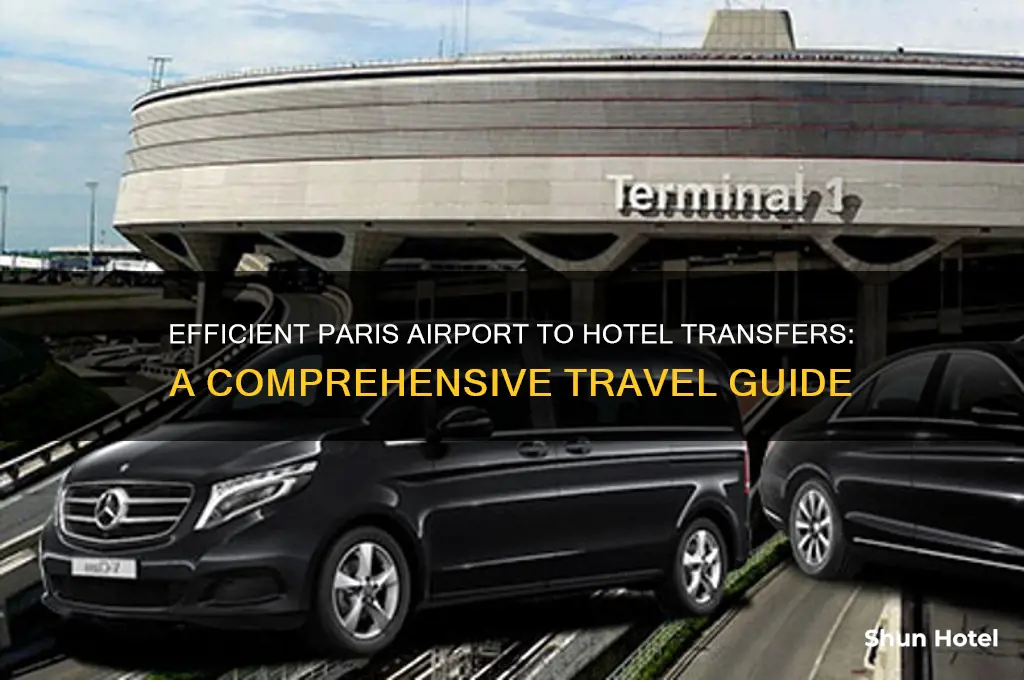 how to get from airport in paris to hotel