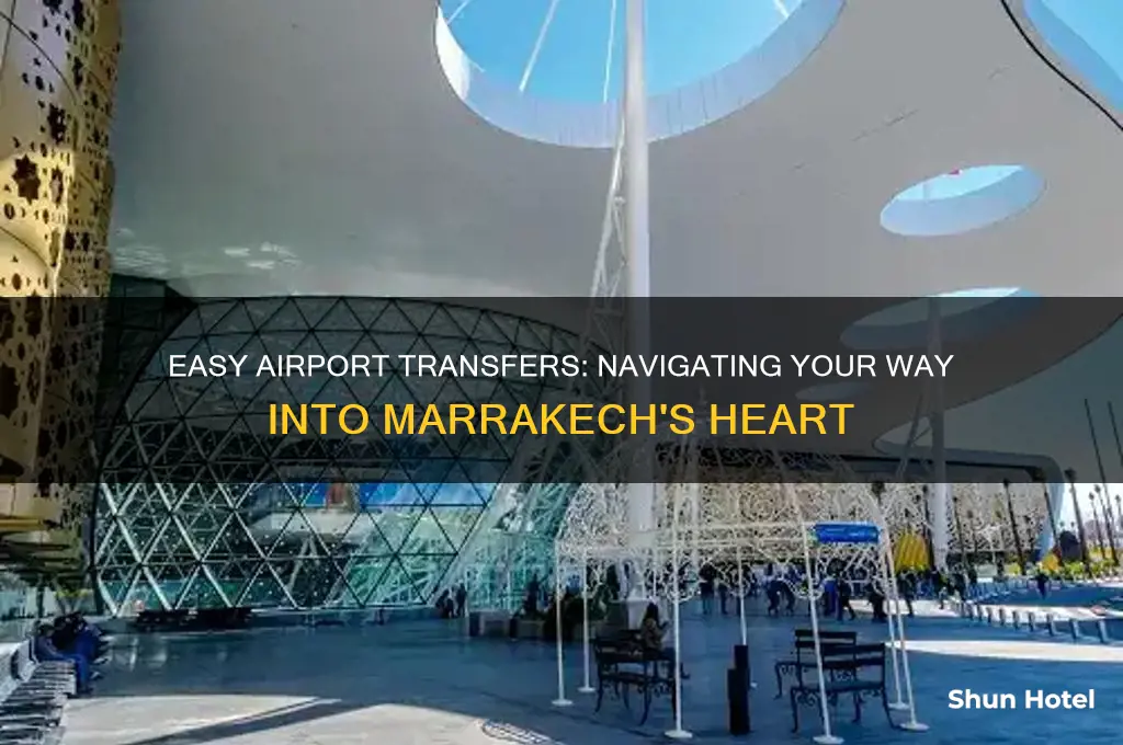 how to get from airport into marrakech