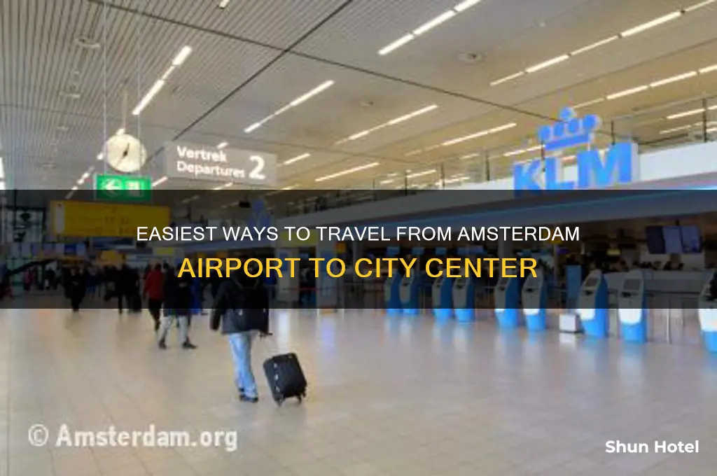 how to get from airport to amsterdam