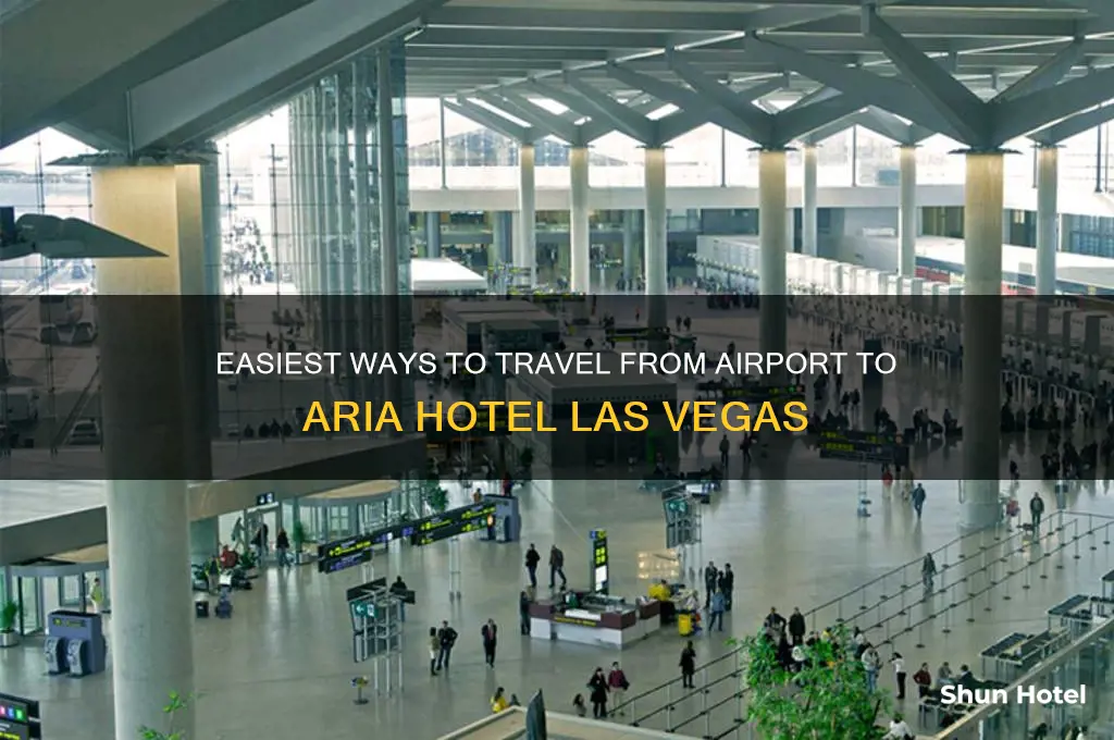 how to get from airport to aria hotel