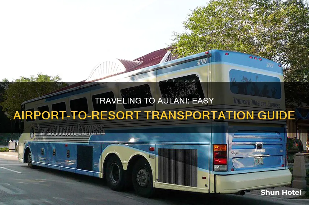 how to get from airport to aulani