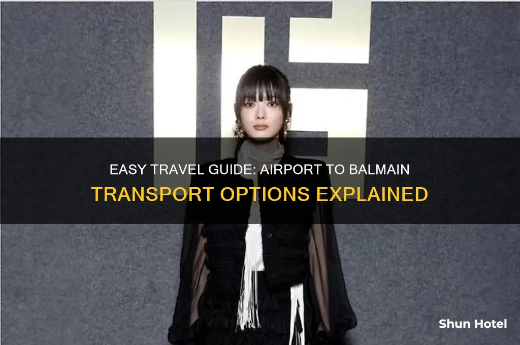 how to get from airport to balmain