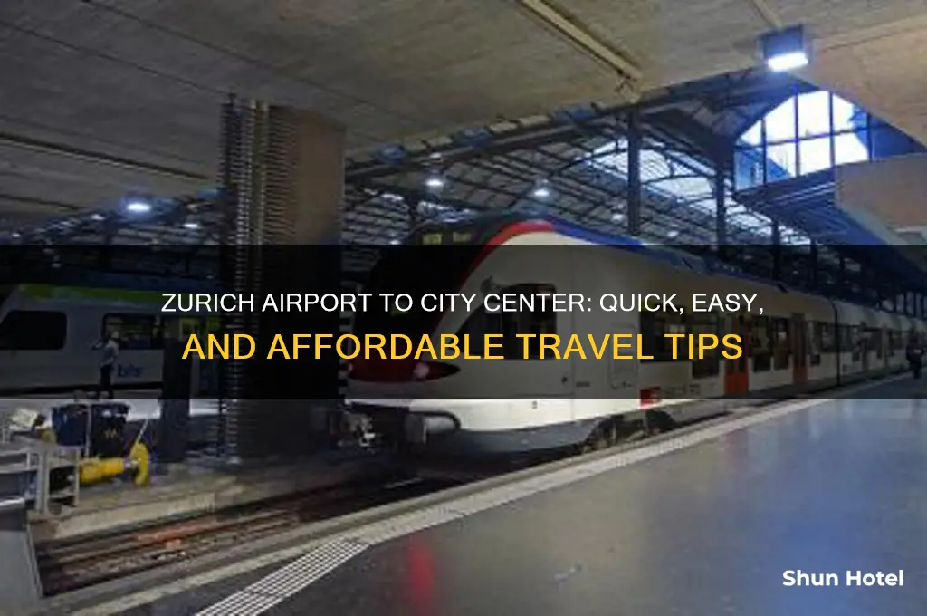 how to get from airport to center city in zurich