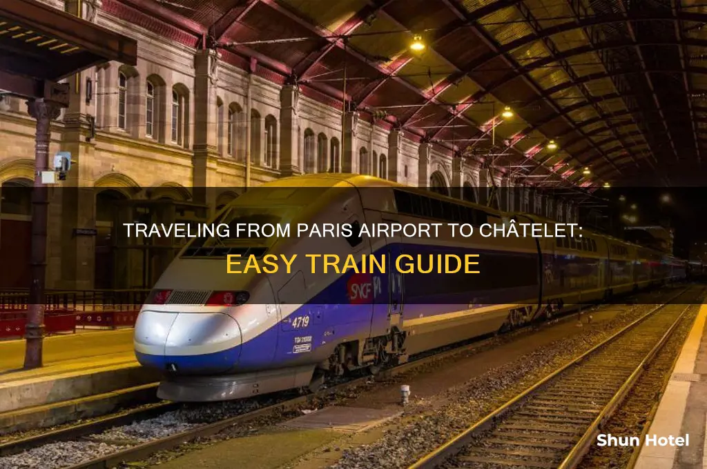 how to get from airport to chatlet by train