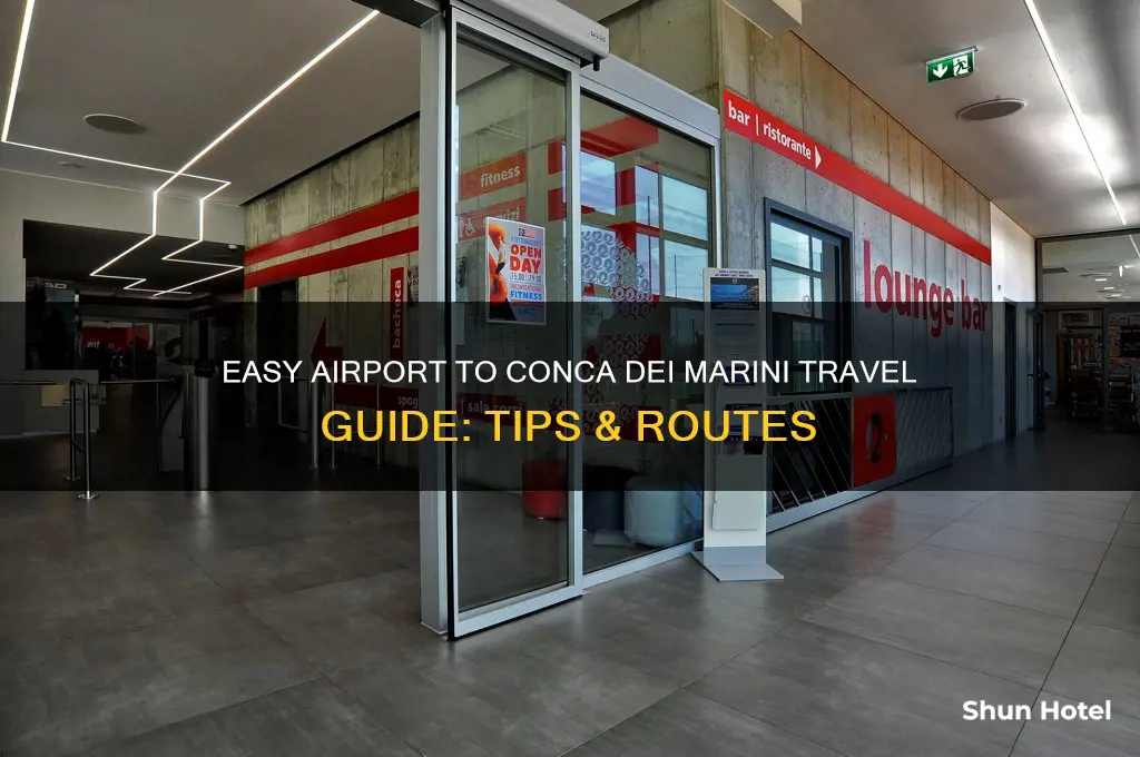 how to get from airport to conca dei marin
