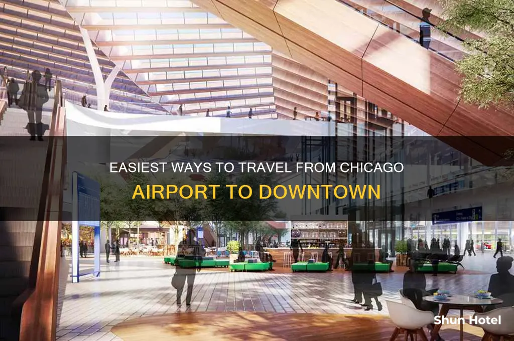 how to get from airport to downtown chicago