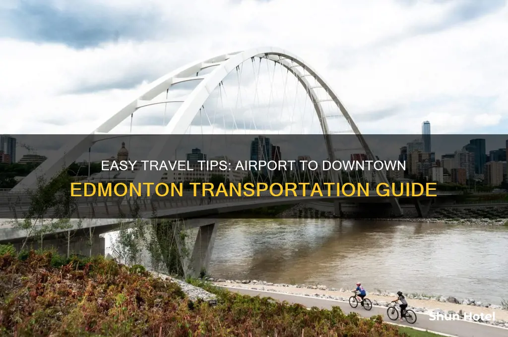 how to get from airport to downtown edmonton