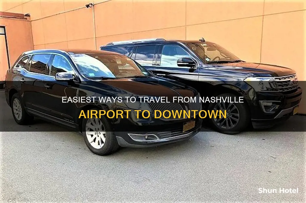how to get from airport to downtown nashville