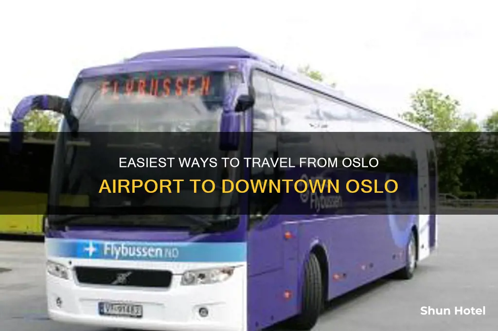 how to get from airport to downtown oslo