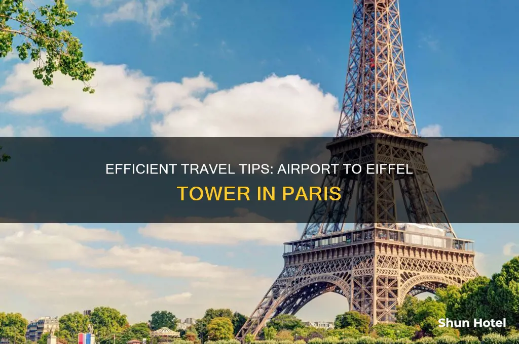 how to get from airport to eiffel tower in paris