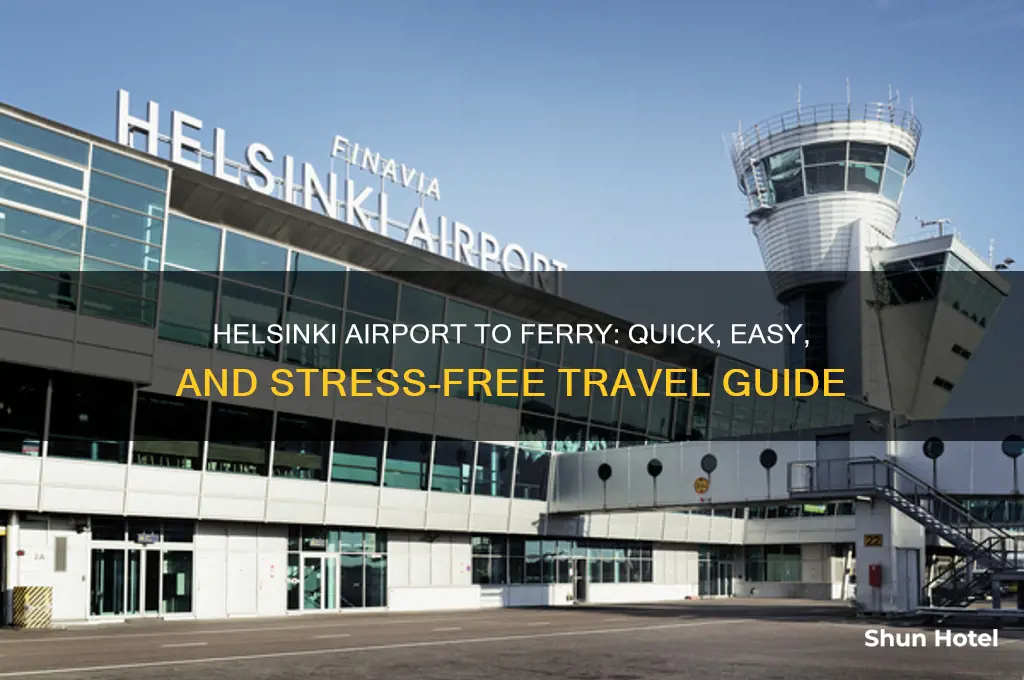 how to get from airport to ferry in helsinki