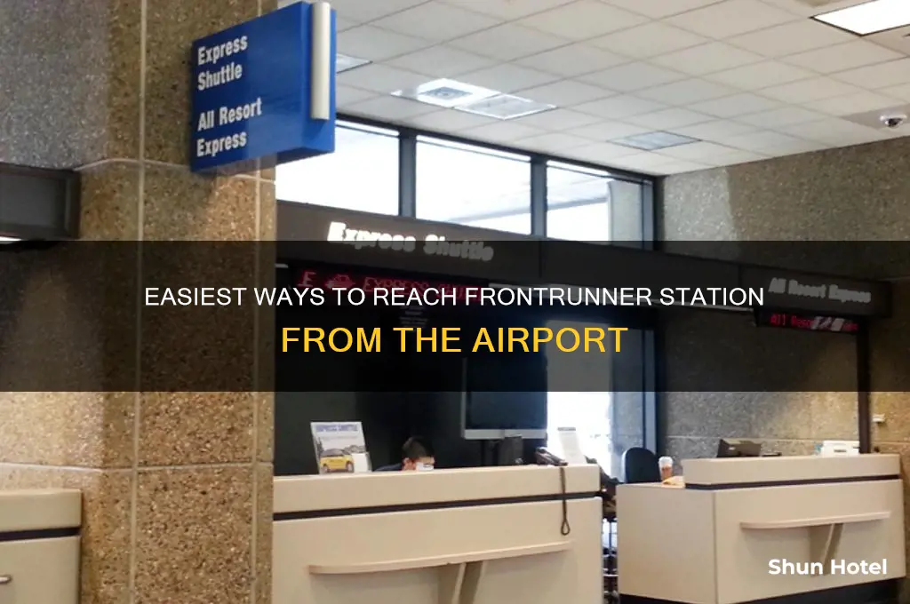 how to get from airport to frontrunner station