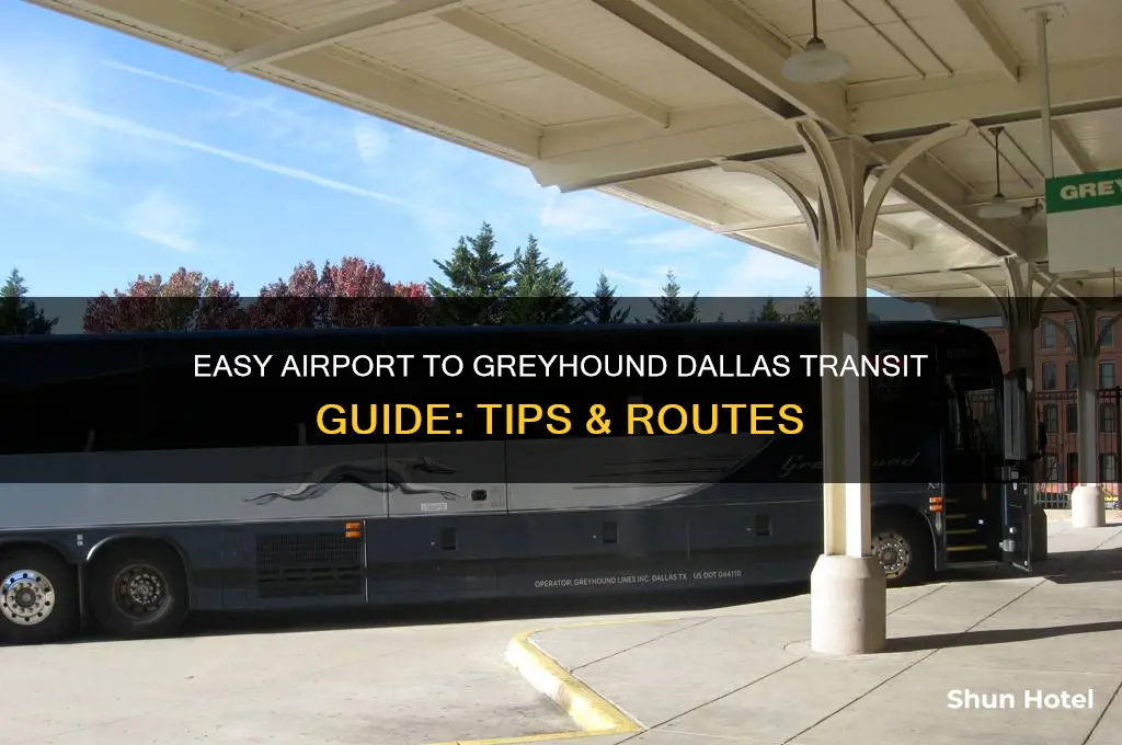 how to get from airport to grey hound dallas