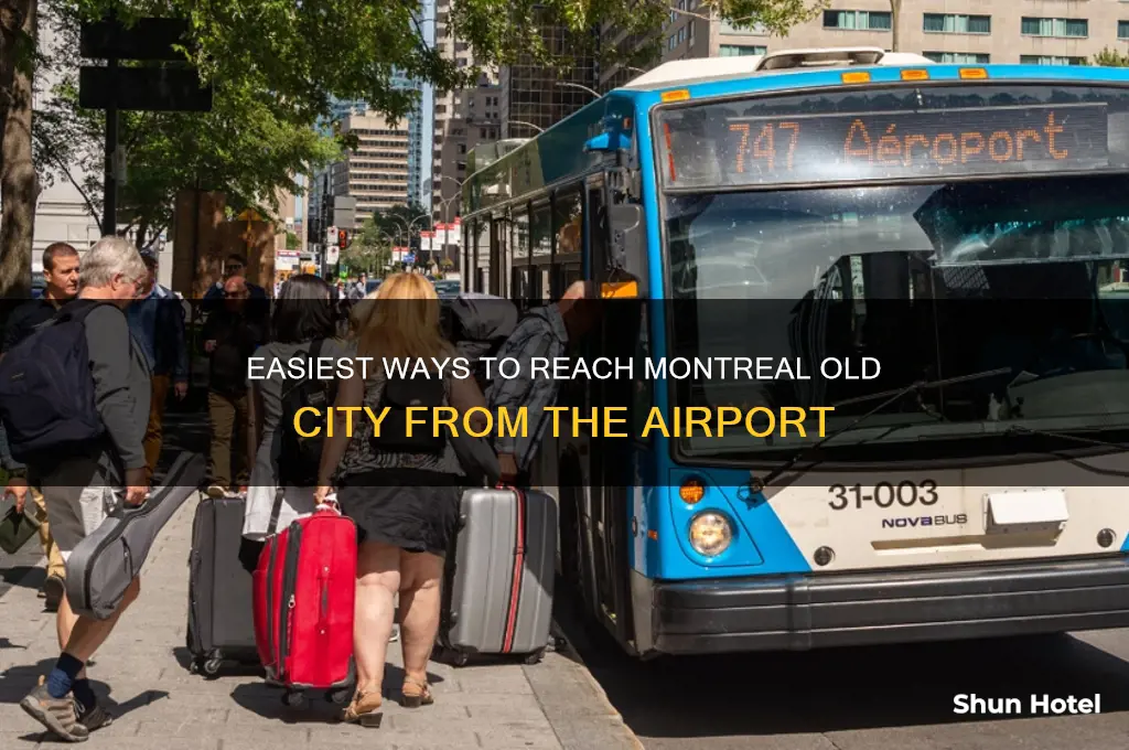 how to get from airport to montreal old city