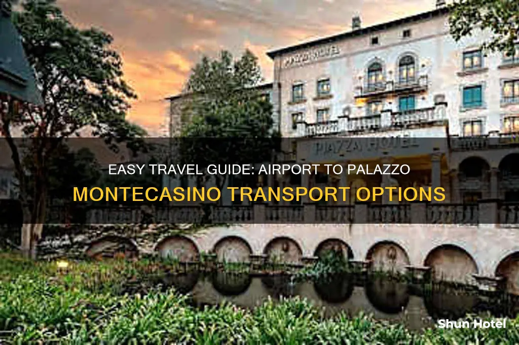 how to get from airport to palazzo montecasino