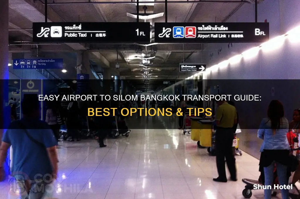 how to get from airport to silom bangkok
