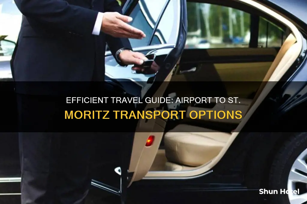 how to get from airport to st moritz