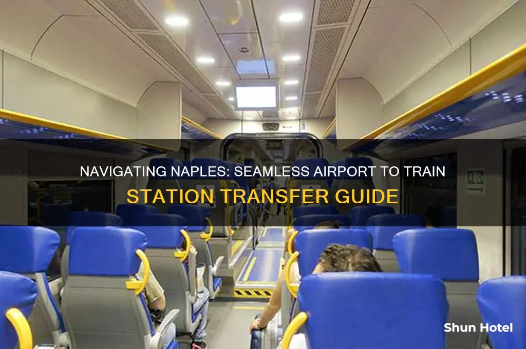 how to get from airport to the train in naples