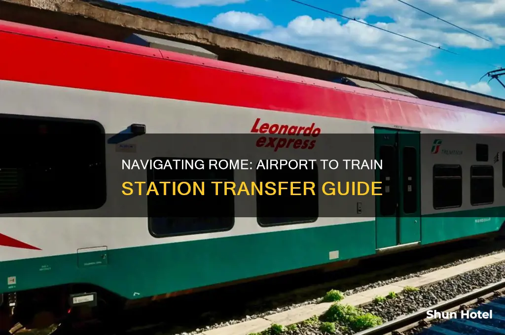 how to get from airport to train station in rome