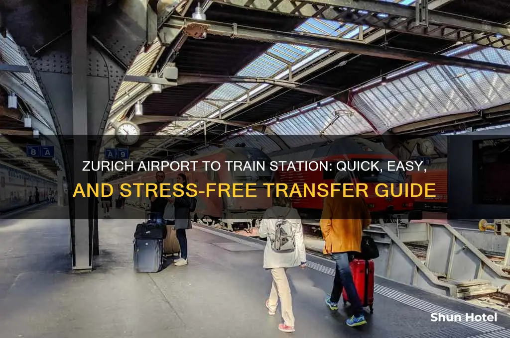 how to get from airport to train station in zurich