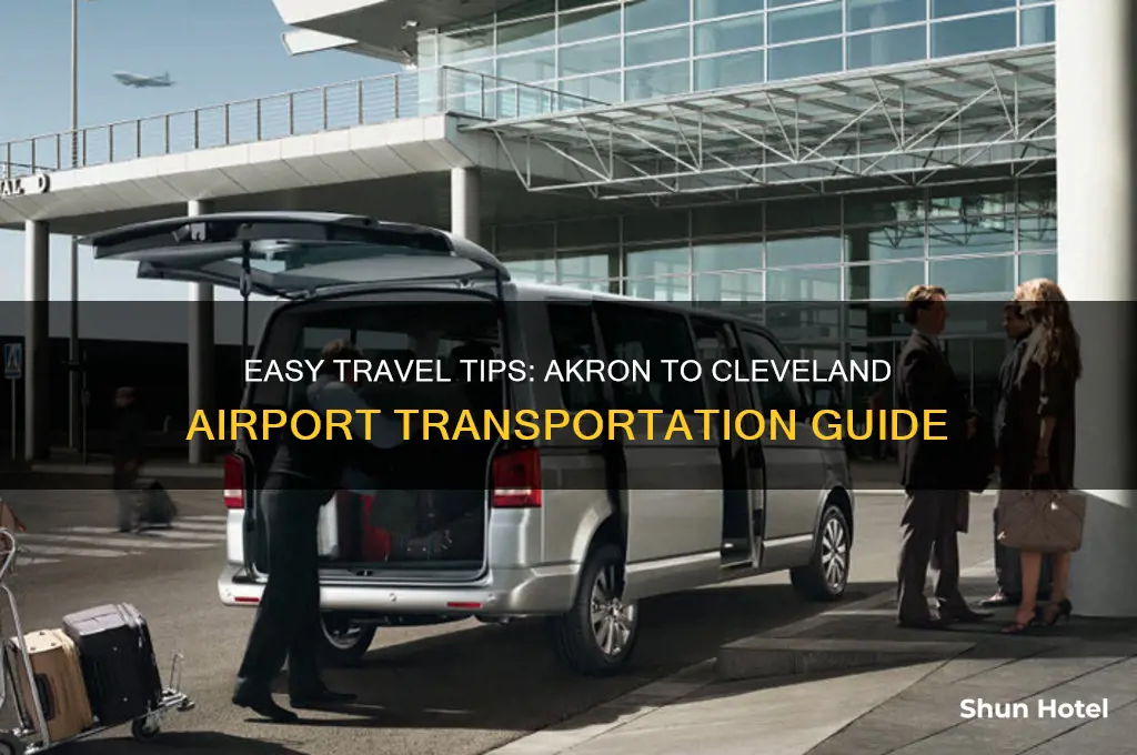 how to get from akron to cleveland airport