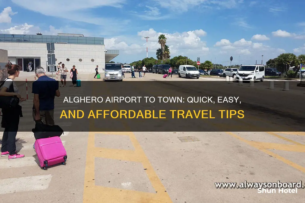 how to get from alghero airport to alghero town