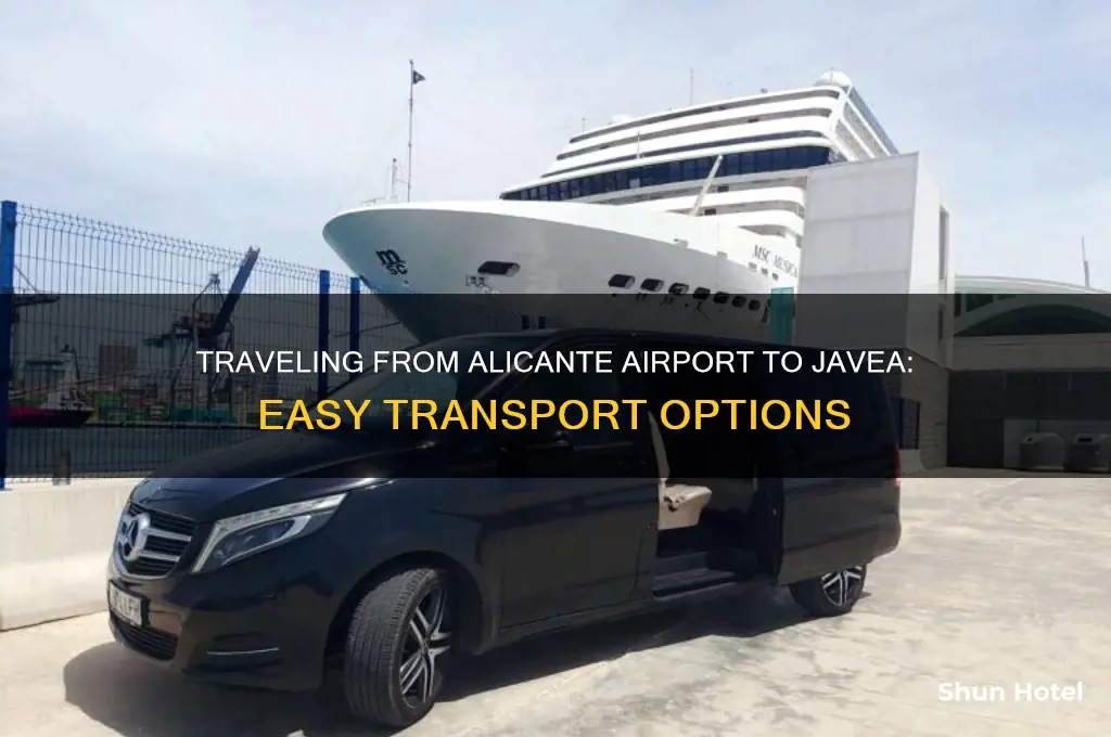 how to get from alicante airport to javea