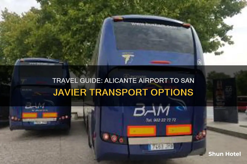 how to get from alicante airport to san javier